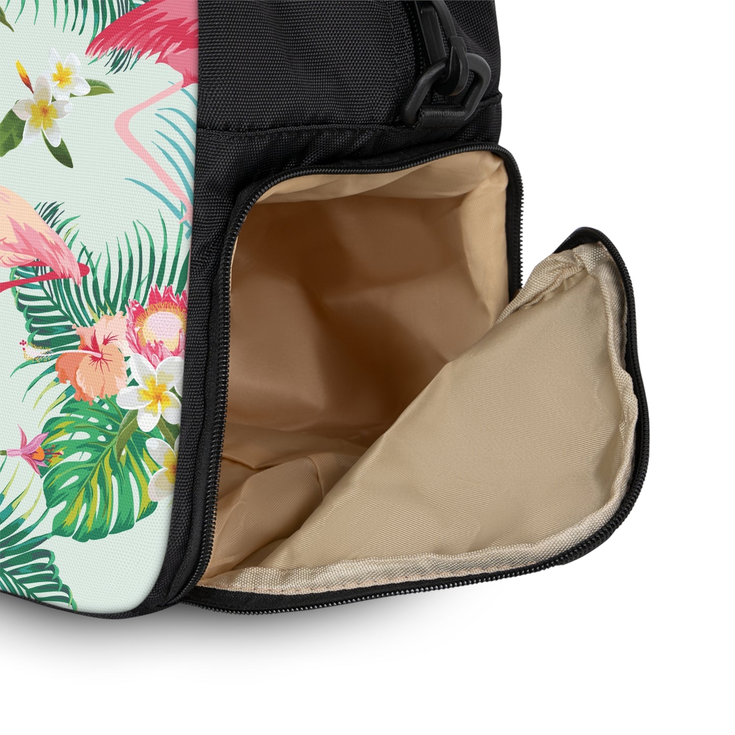 Flock and Fierce Fitness Bag | Stylish Gym Bag, Travel Tote, Weekender, Fitness Accessory, Floral Print