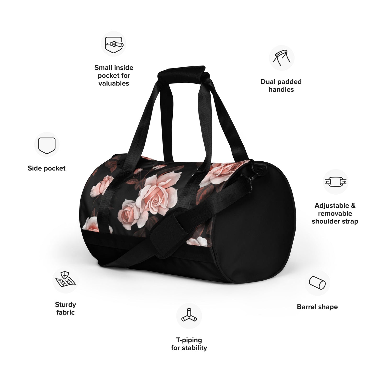 Essential Water Resistant Gym Bag - Bloom - Imbustalo