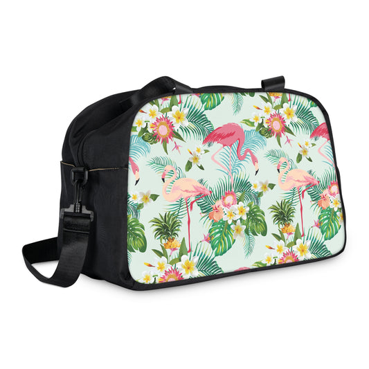 Flock and Fierce Fitness Bag | Stylish Gym Bag, Travel Tote, Weekender, Fitness Accessory, Floral Print