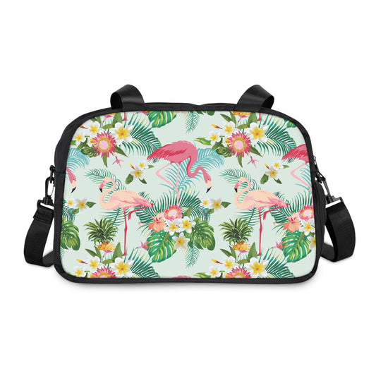 Flock and Fierce Fitness Bag | Stylish Gym Bag, Travel Tote, Weekender, Fitness Accessory, Floral Print