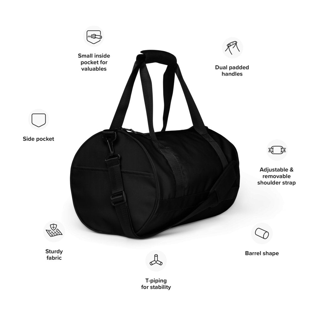 Essential Water Resistant Gym Bag - Black Mamba - Imbustalo