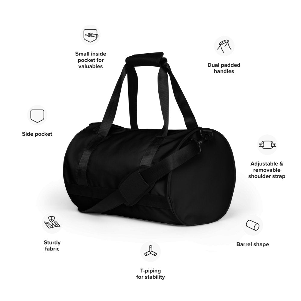 Essential Water Resistant Gym Bag - Black Mamba - Imbustalo