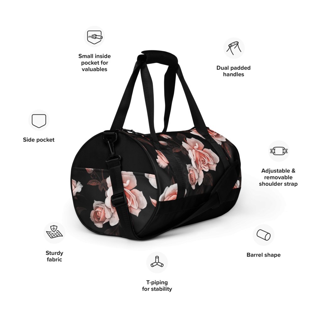 Essential Water Resistant Gym Bag - Bloom - Imbustalo