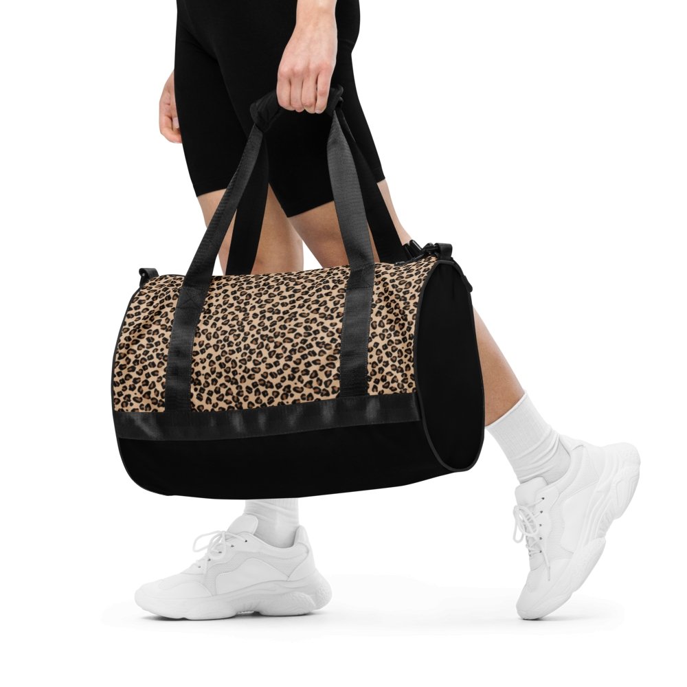 Essential Water Resistant Gym Bag - Leopard & Lifts - Imbustalo