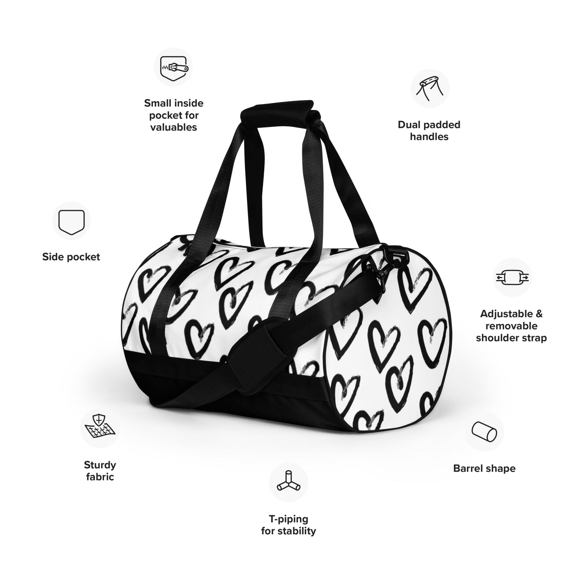 Essential Water Resistant Gym Bag- Love Ya Lots - Imbustalo