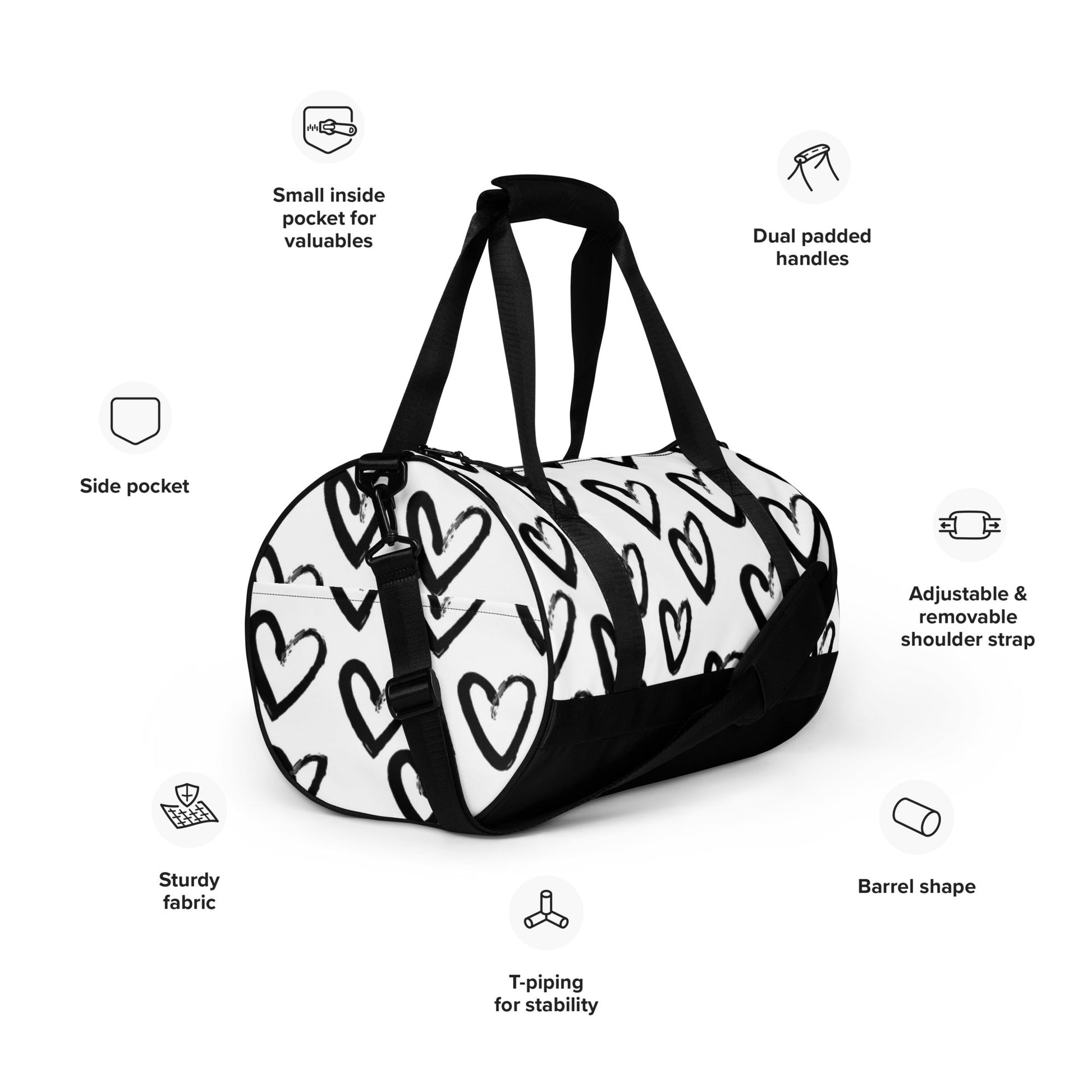 Essential Water Resistant Gym Bag- Love Ya Lots - Imbustalo