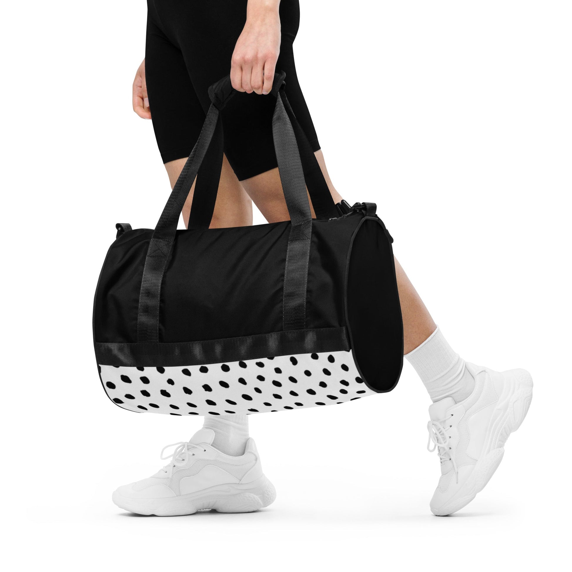 Essential Water Resistant Gym Bag- Polka Dots Play - Imbustalo