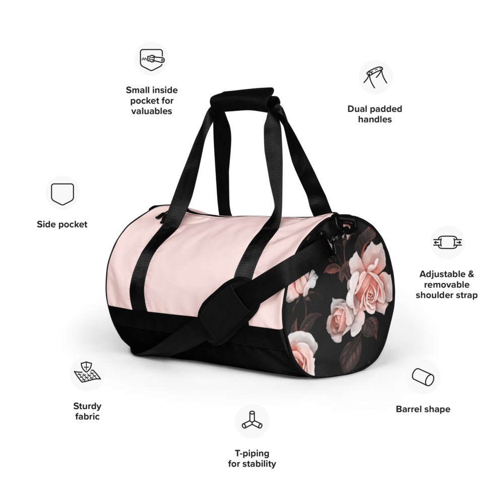 Essential Water Resistant Gym Bag - Powerful in Pink - Imbustalo